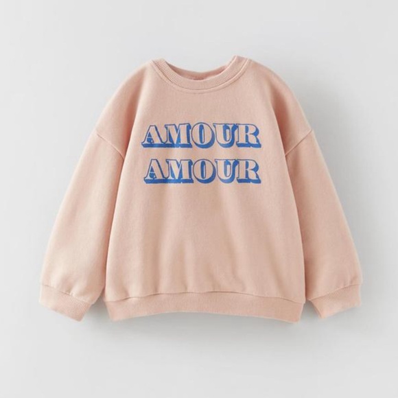 Zara “Amour Amour” crewneck sweatshirt 2-3 Years - Picture 4 of 4